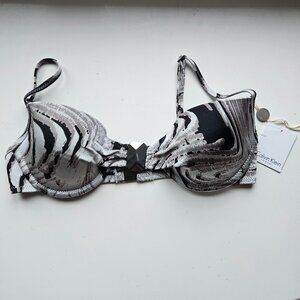NWT Calvin Klein Bikini Top "Tidal Wave"